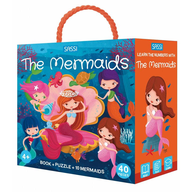 3D Puzzle and Book Set - Mermaids