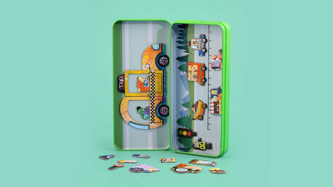Magnetic Travel Tin - Cars