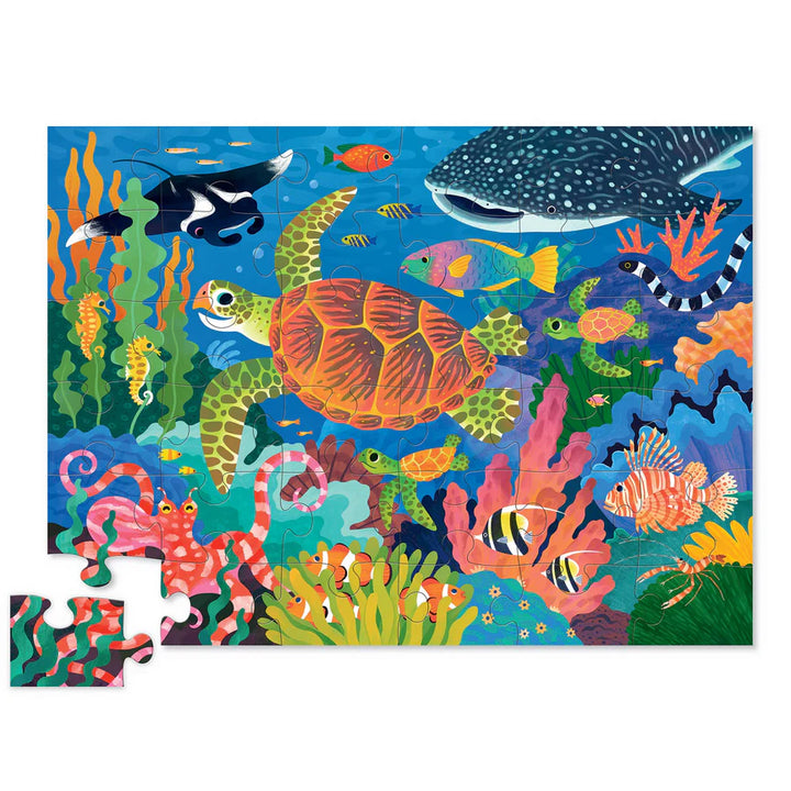 Floor Puzzle - Sea Turtle (Foil Stamped)