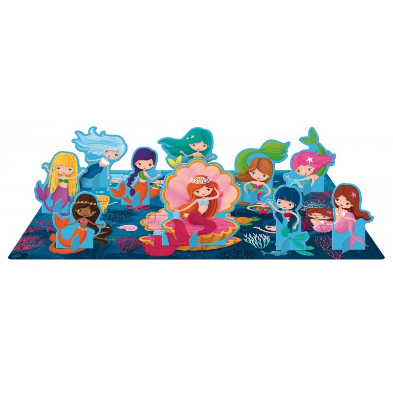 3D Puzzle and Book Set - Mermaids