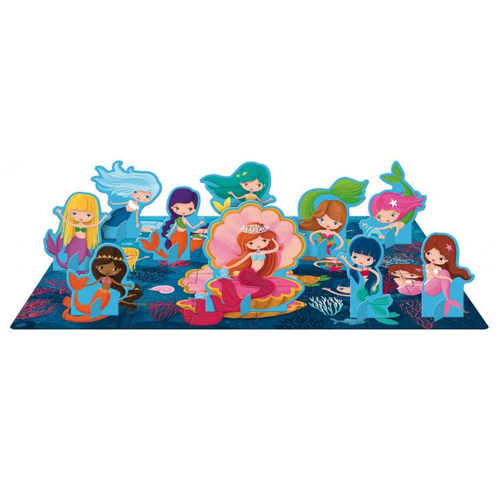 3D Puzzle and Book Set - Mermaids