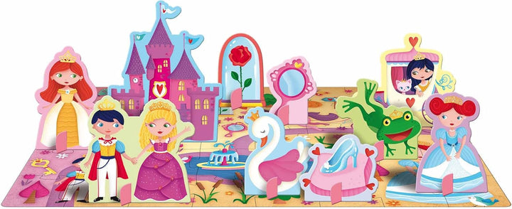 3D Puzzle and Book Set - The Princesses