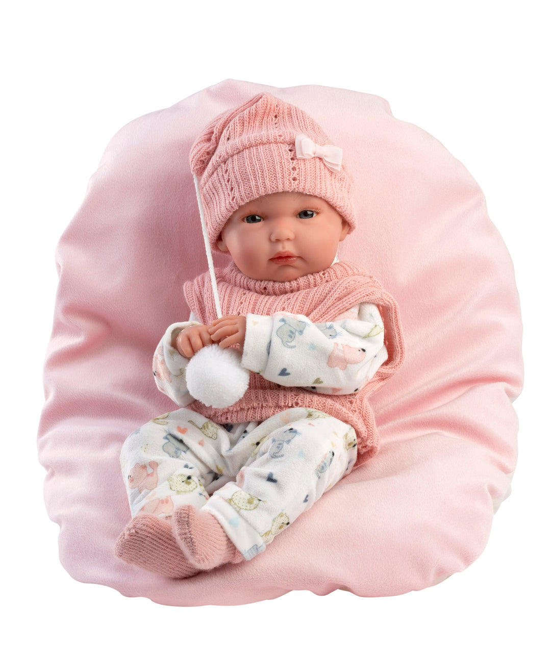 Llorens Doll  – Bimba Con Cojin Rosa