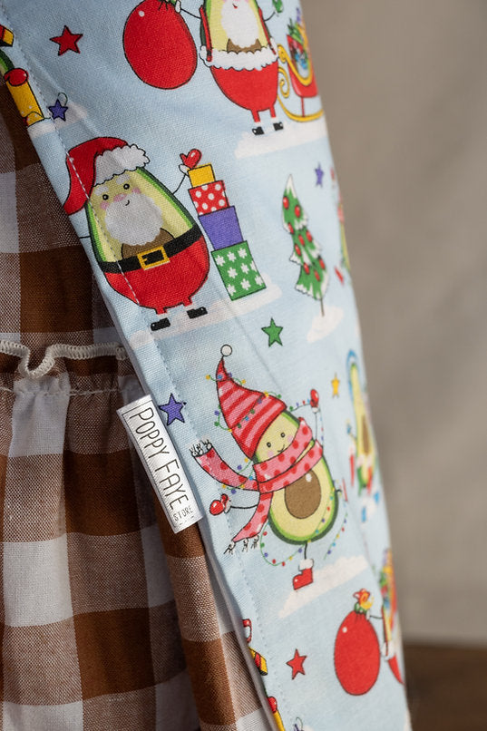 Avocado Christmas Children's Waterproof Apron