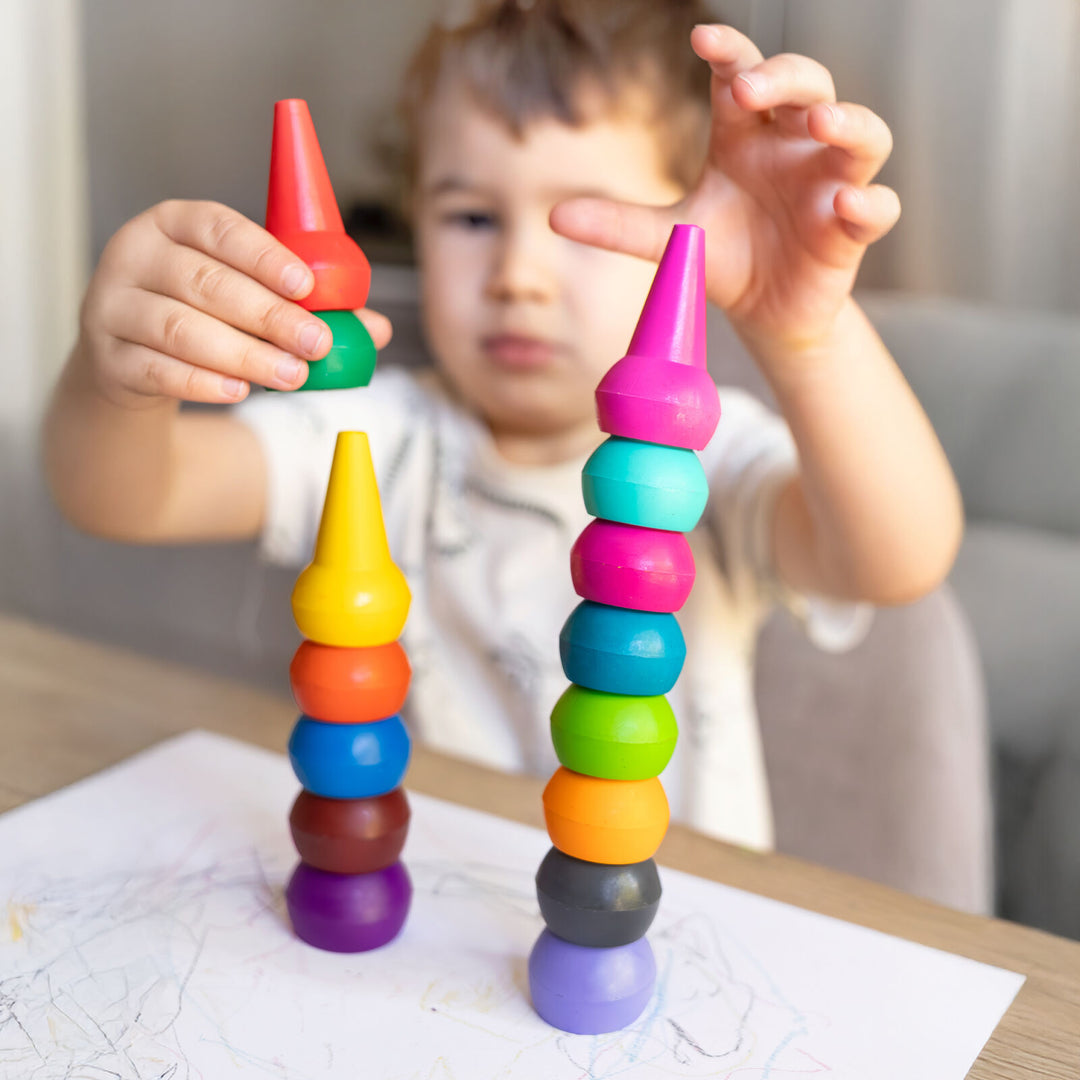 Stackable Crayons - Retro Rainbow