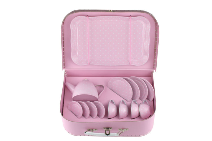 Tea Set in Case - Pink