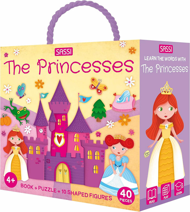 3D Puzzle and Book Set - The Princesses