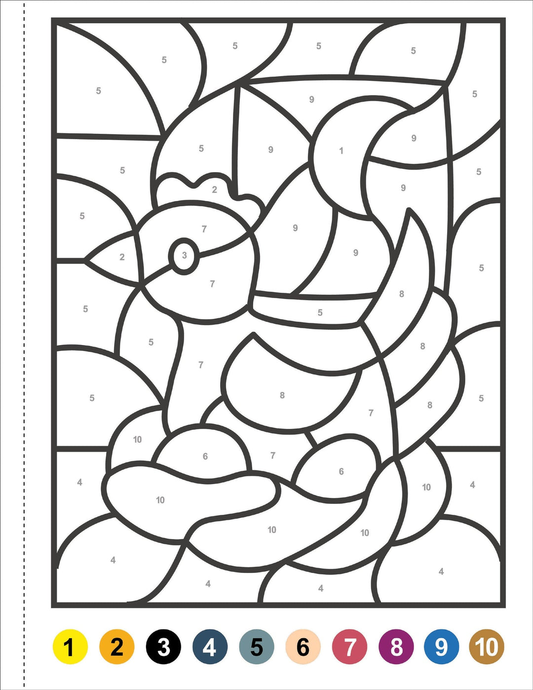 Colour By Number - Animals