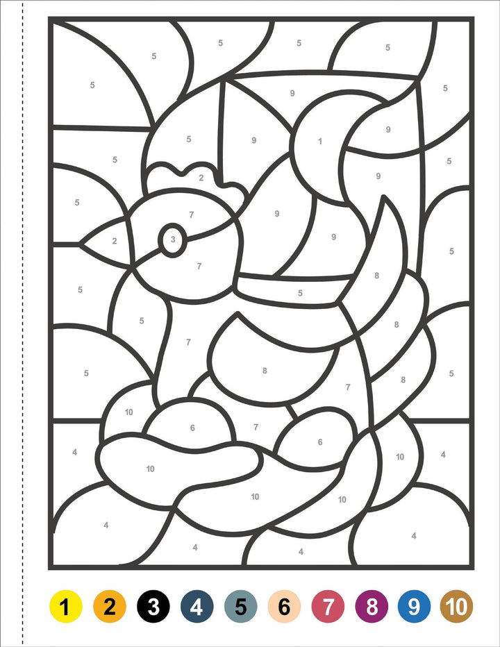 Colour By Number - Animals