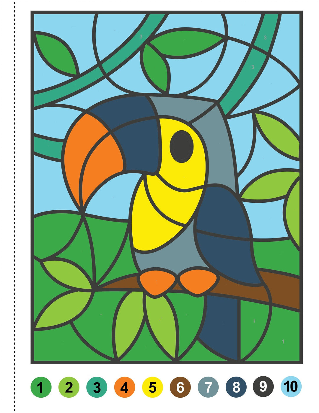 Colour By Number - Animals