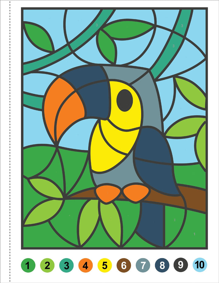 Colour By Number - Animals