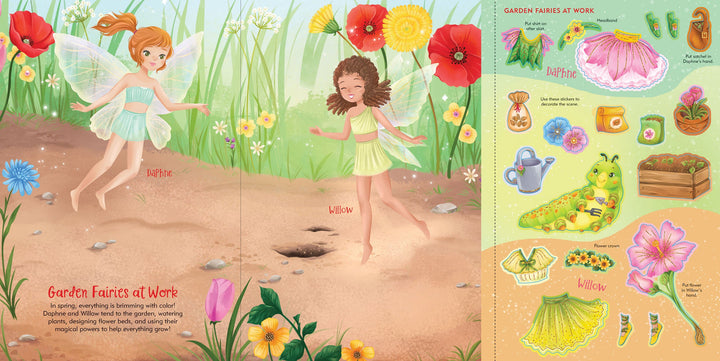 Sticker Doll Dress Up Book - Fairies