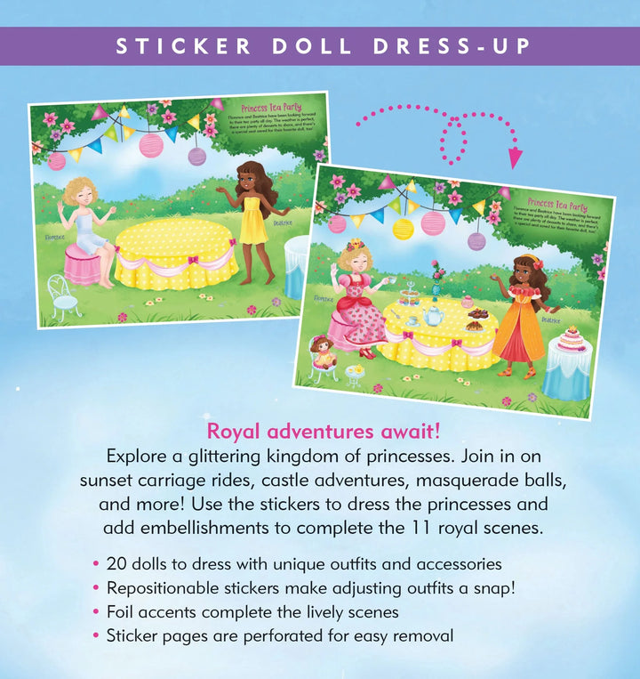 Sticker Doll Dress Up Book - Princesses