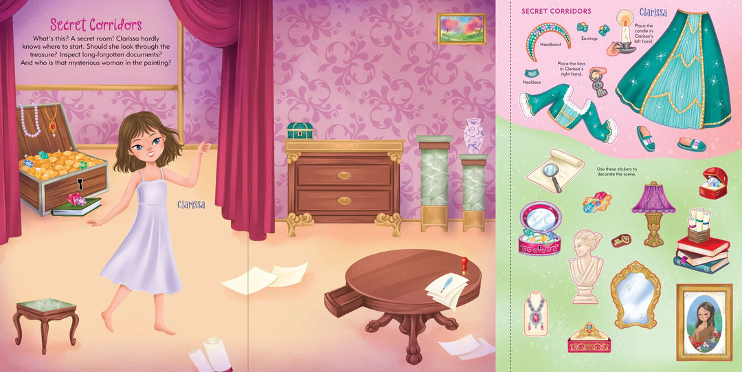 Sticker Doll Dress Up Book - Princesses