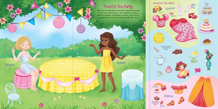 Sticker Doll Dress Up Book - Princesses
