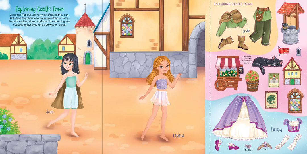 Sticker Doll Dress Up Book - Princesses