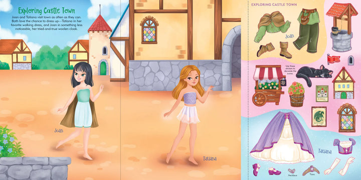 Sticker Doll Dress Up Book - Princesses