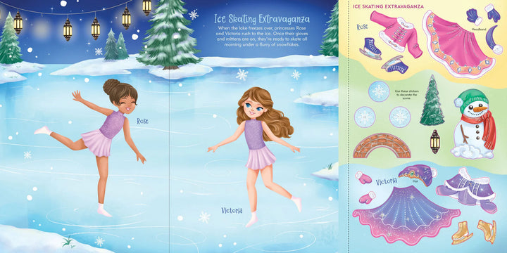 Sticker Doll Dress Up Book - Princesses