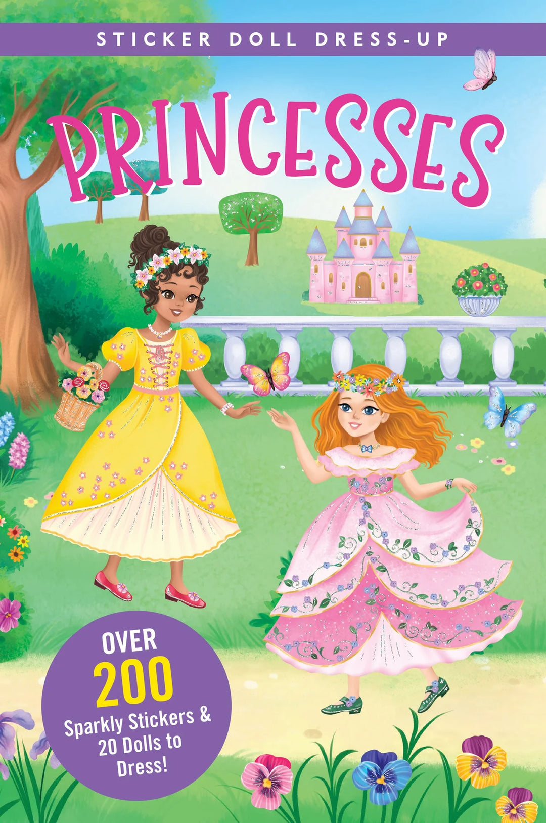 Sticker Doll Dress Up Book - Princesses