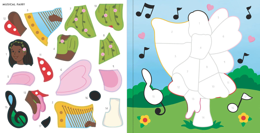 Colour By Sticker - Fairies