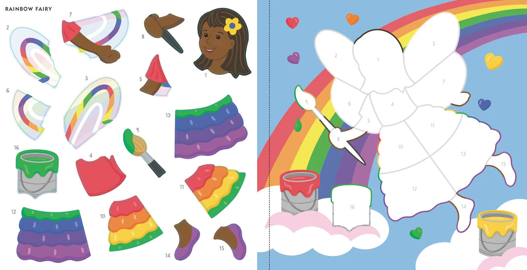 Colour By Sticker - Fairies