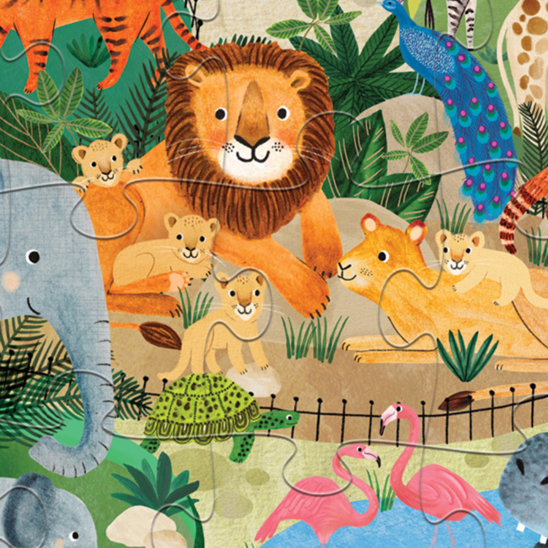 Little Building Puzzle 24 pc - Zoo