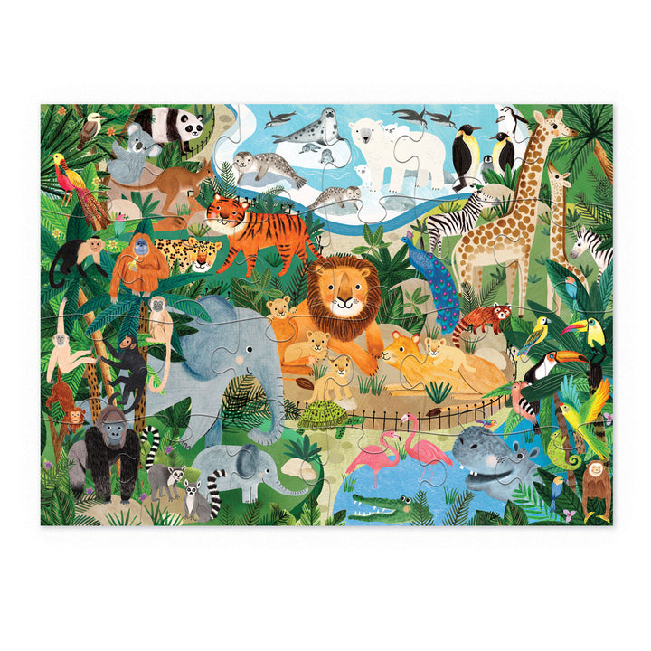 Little Building Puzzle 24 pc - Zoo
