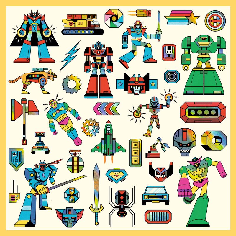 Stickers | Metallic - Robots