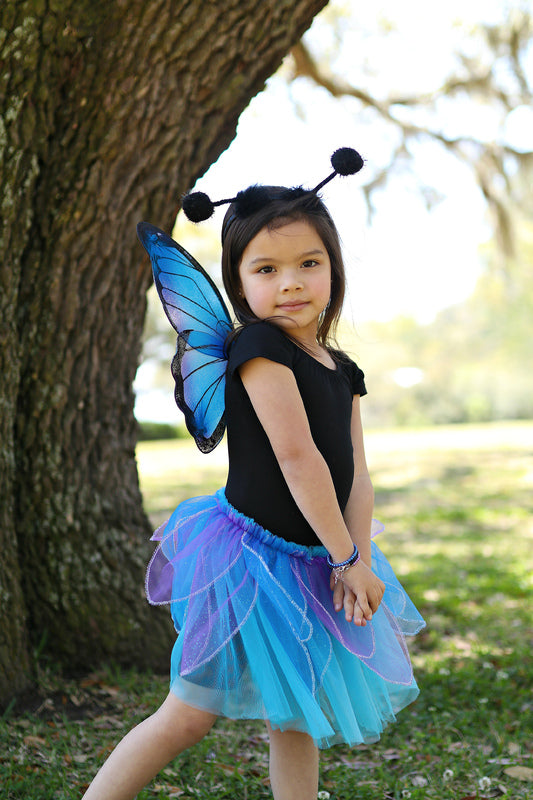 Dressup - Tutu - Midnight Butterfly Wings & Headband - Size 4-6