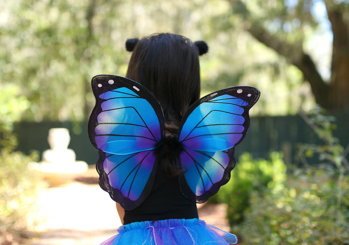 Dressup - Tutu - Midnight Butterfly Wings & Headband - Size 4-6