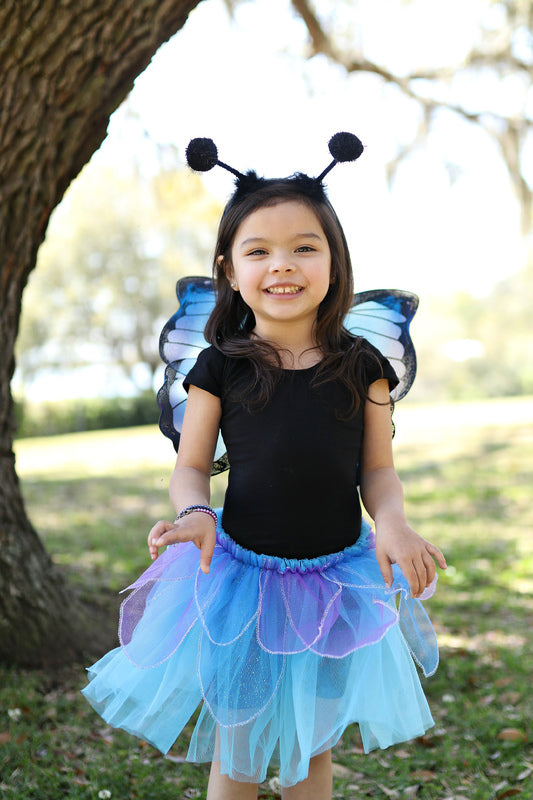 Dressup - Tutu - Midnight Butterfly Wings & Headband - Size 4-6