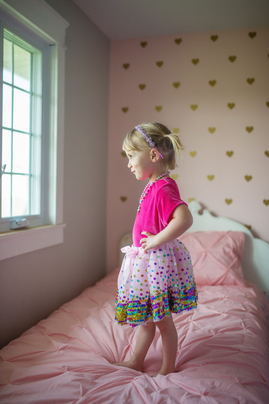 Dressup - Skirt - Party Fun Sequin Skirt - Size 4-6