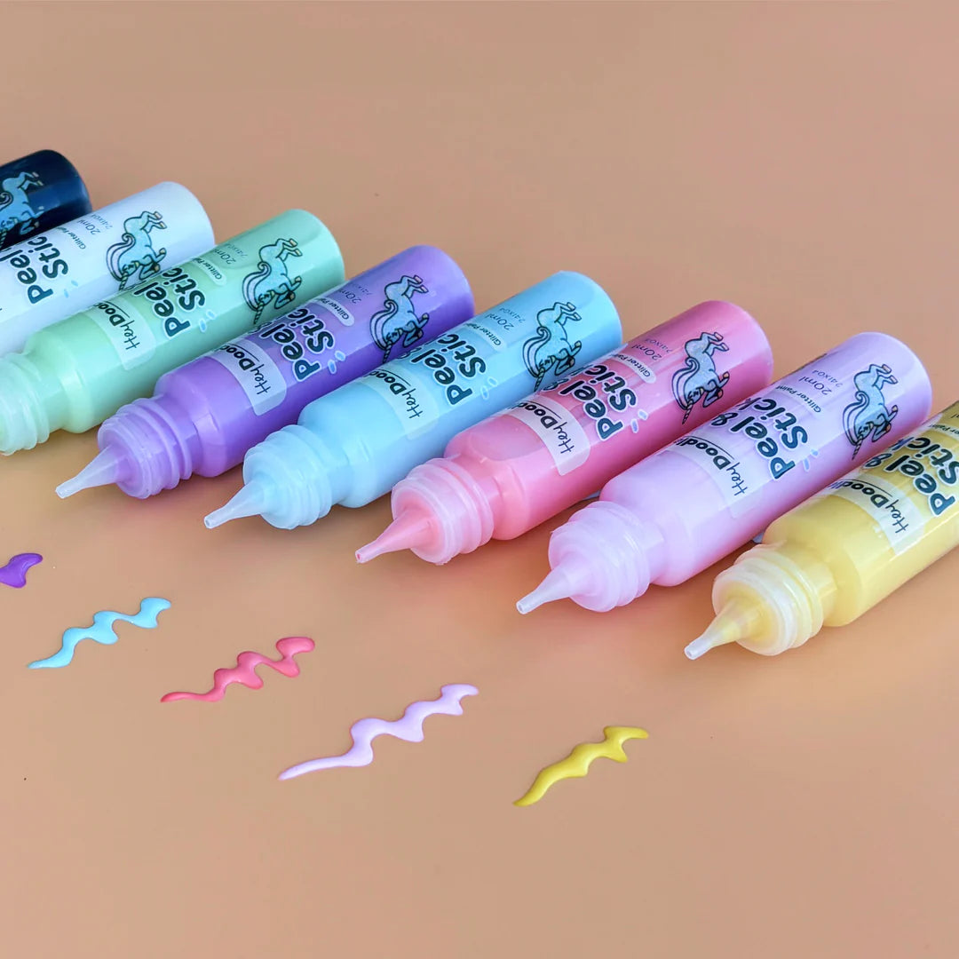 Peel & Stick Glitter Paint - Easy Peel and Stickable Colours