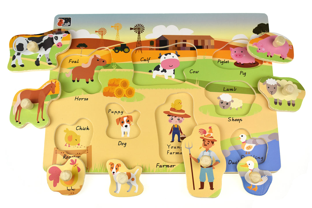 Peg Puzzle - Australian Farm