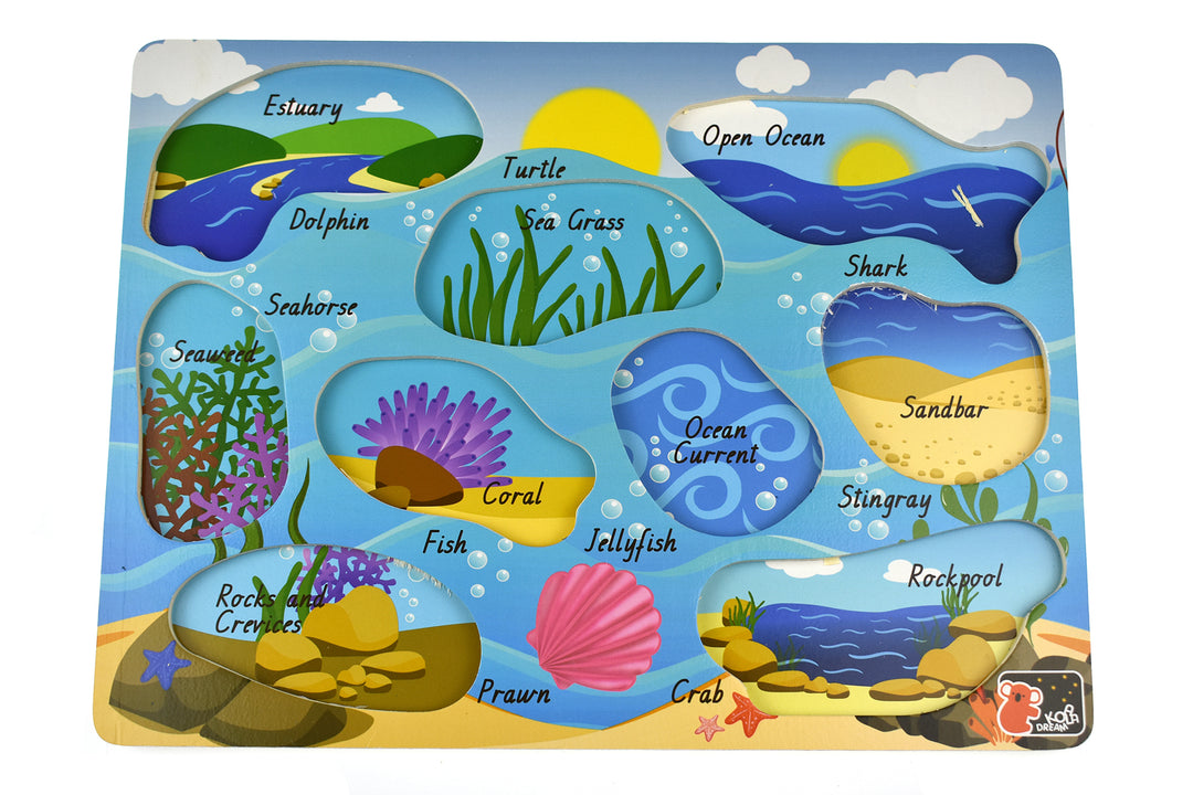 Peg Puzzle - Sea Animals