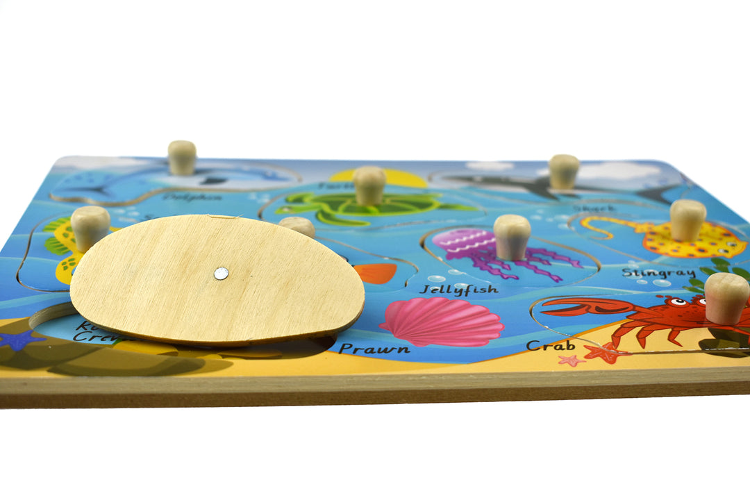 Peg Puzzle - Sea Animals