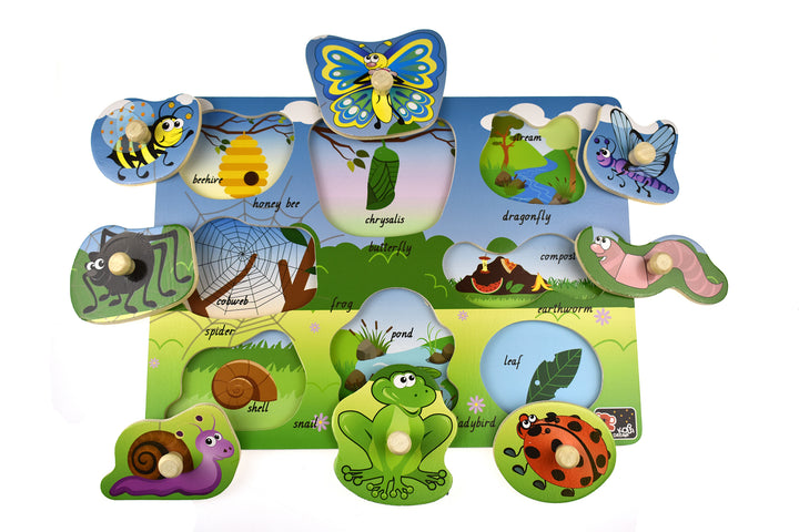 Peg Puzzle - Minibeasts Insects