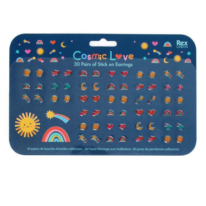 Rex London Stick on Earrings – Cosmic Love