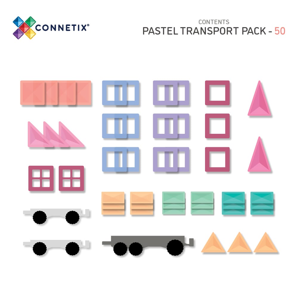 Transport Pack | Pastel - 50 Pieces