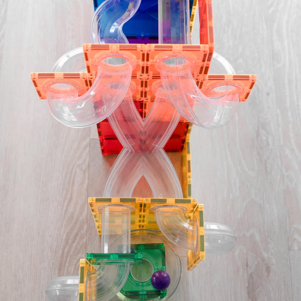 Ball Run Expansion Pack | Rainbow - 66 Pieces