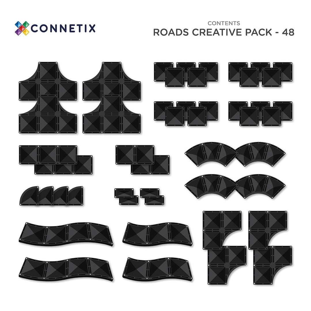 Creative Roads Pack | Black - 48 Pieces