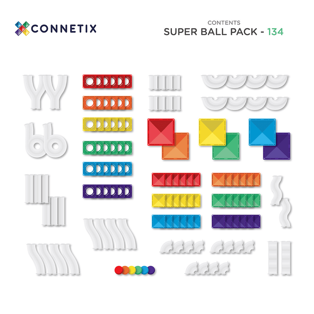 Super Ball Run Pack | Rainbow - 134 Pieces