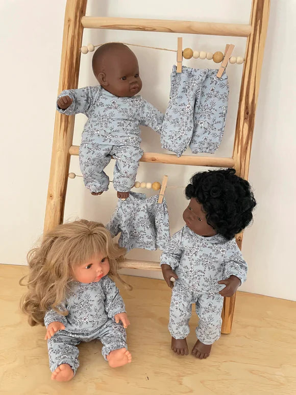 38cm Pyjama Lounge Set - Sky Blue