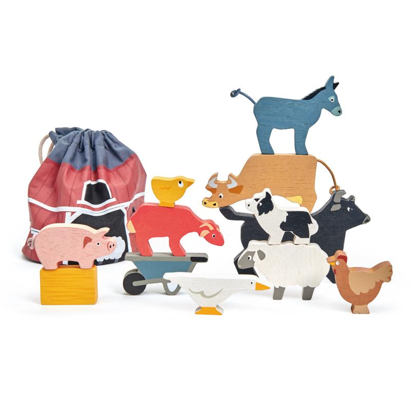 Stacking Animals & Bag | Farmyard