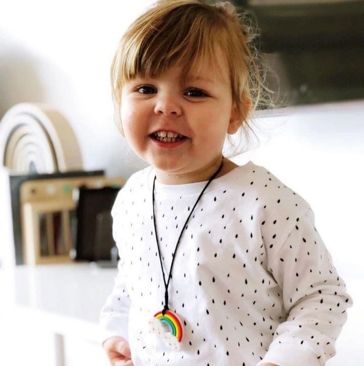 Chew Pendant Necklace | Rainbow