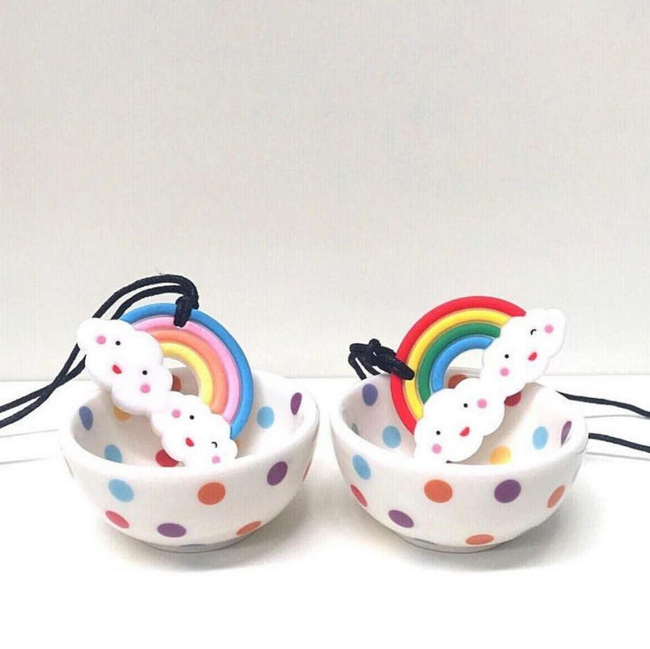 Chew Pendant Necklace | Rainbow
