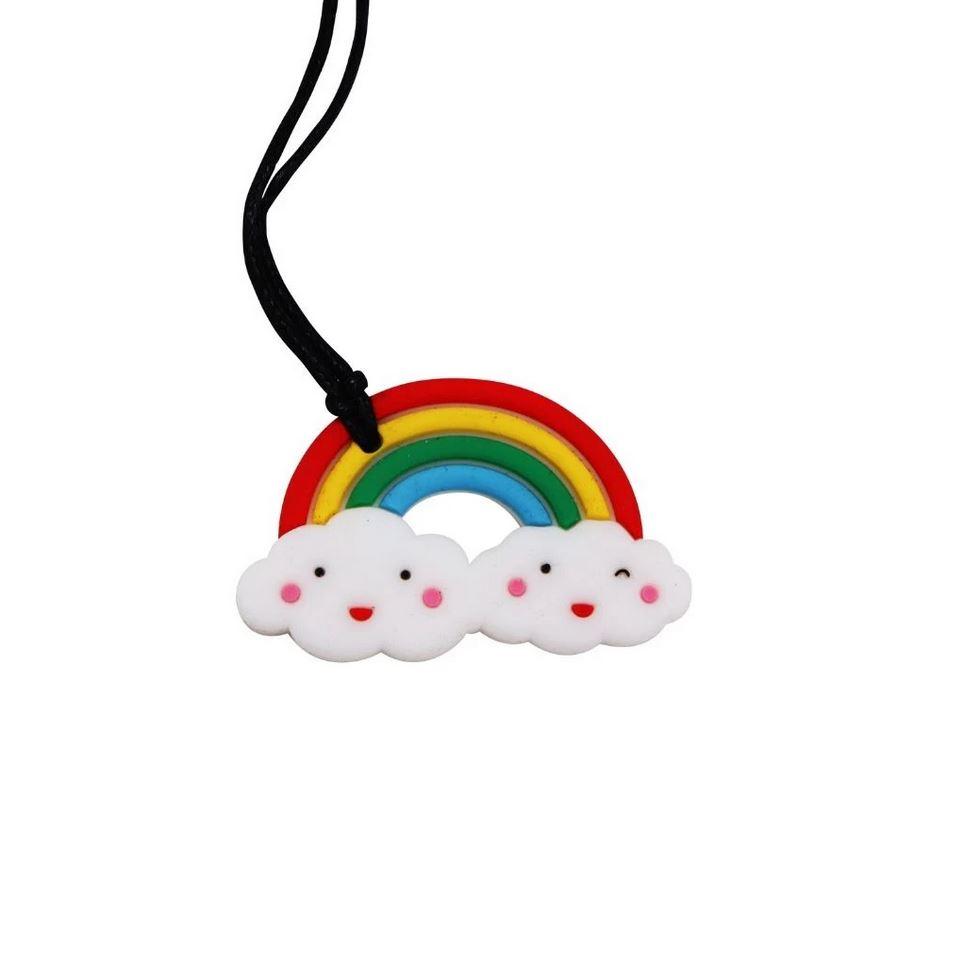 Chew Pendant Necklace | Rainbow