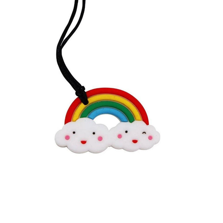 Chew Pendant Necklace | Rainbow