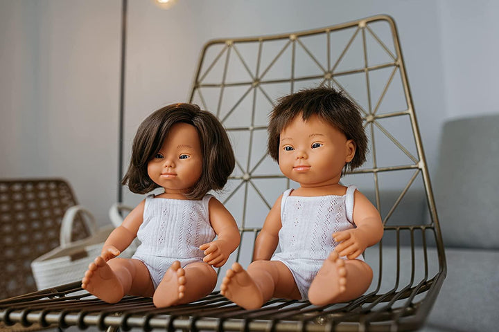 Miniland Doll - Caucasian Boy - Down Syndrome - 38cm
