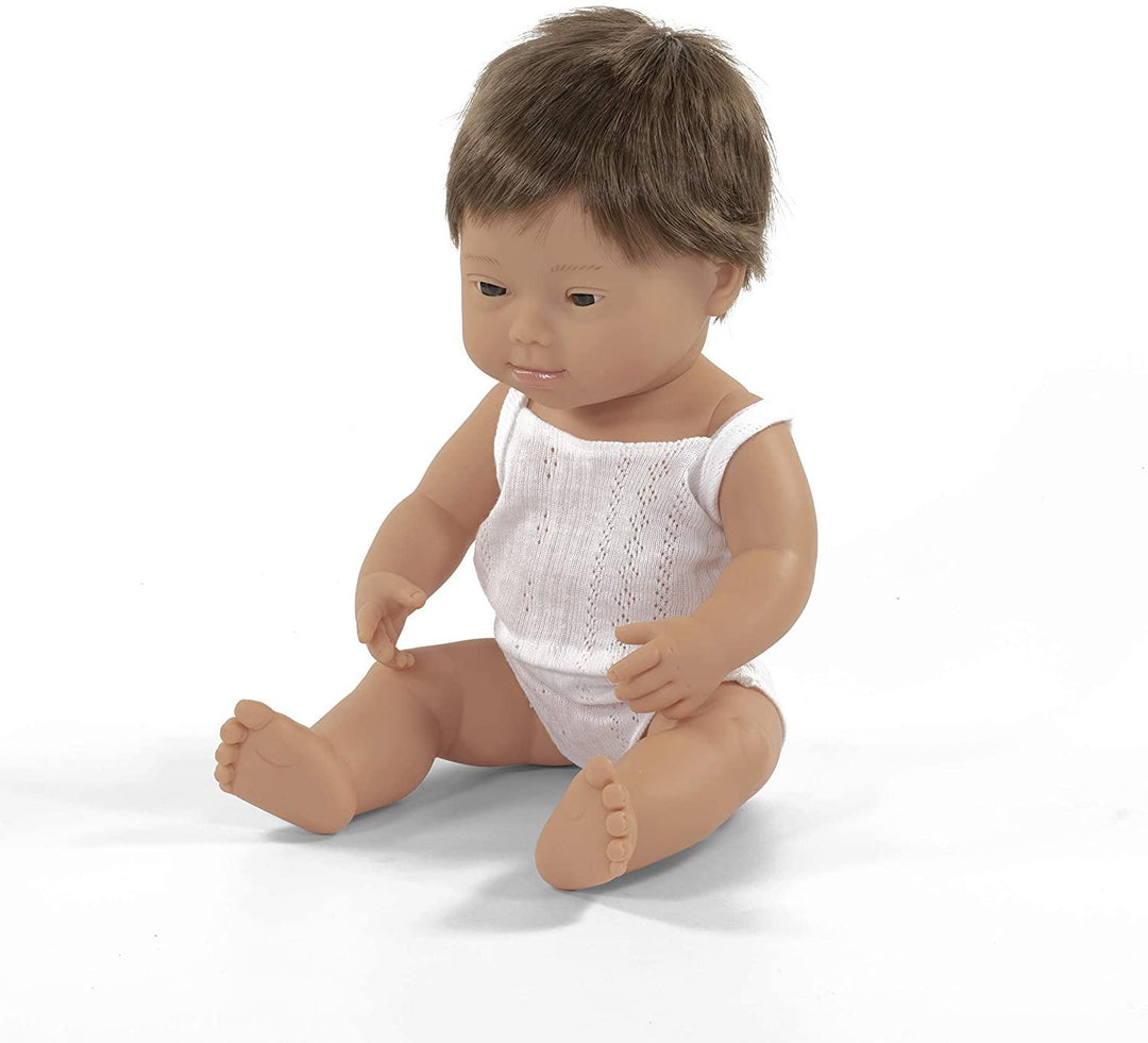 Miniland Doll - Caucasian Boy - Down Syndrome - 38cm